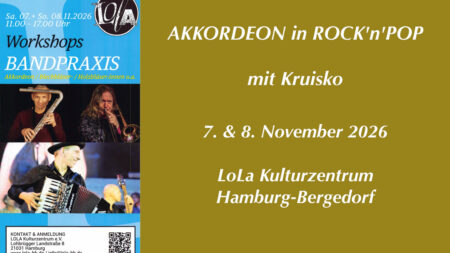Flyer Workshops Bandpraxis LoLa Hamburg
